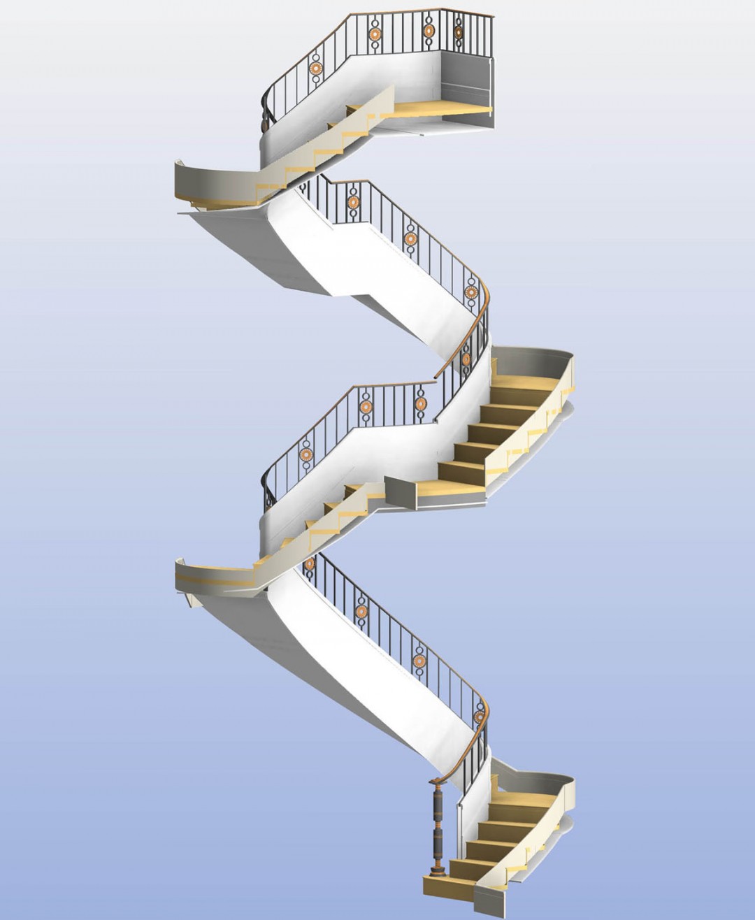 Elliptical Spiral Stair